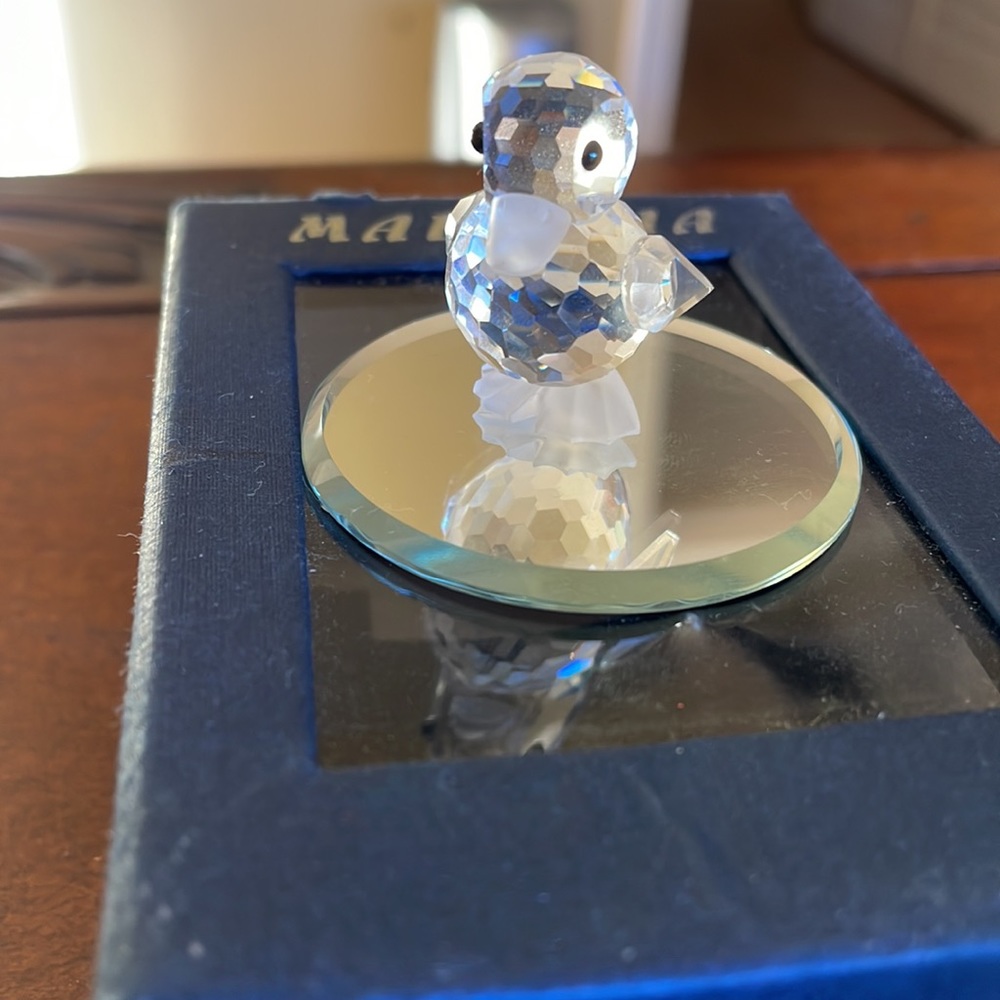 Auth. Swarovski Crystal Miniature Duck Standing - Picture 2 of 4